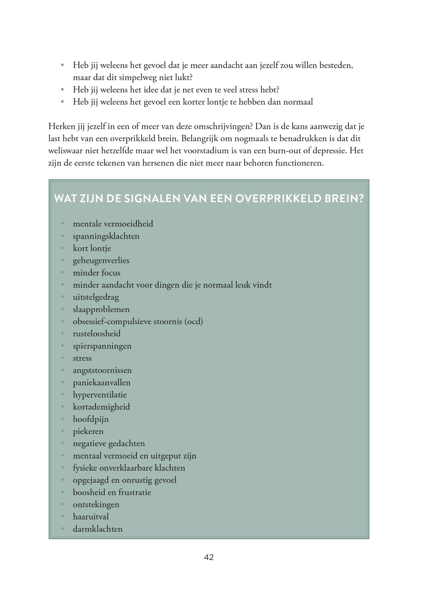 Boek Overprikkeld Brein - CL Health by Charlotte Labee